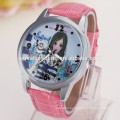 Stylish leather strap latest girls watches